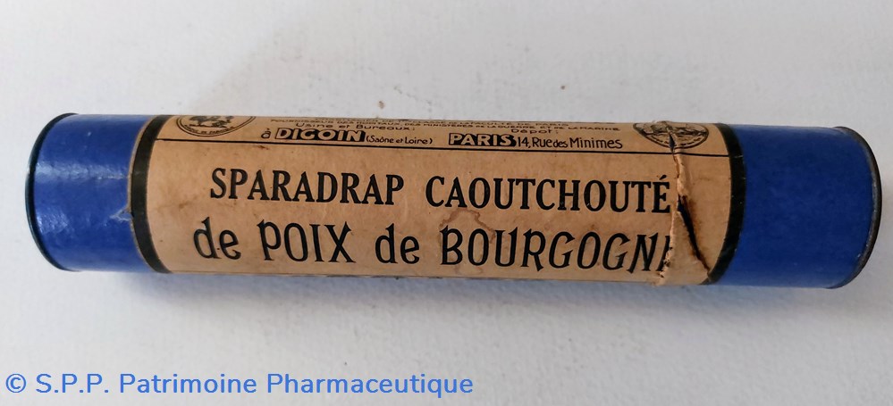 Sparadrap caoutchouté de Poix de Bourgogne / M.Coquelu ( tube bleu) science sparadrap caoutchoute de poix de bourgogne m coquelu tube bleu