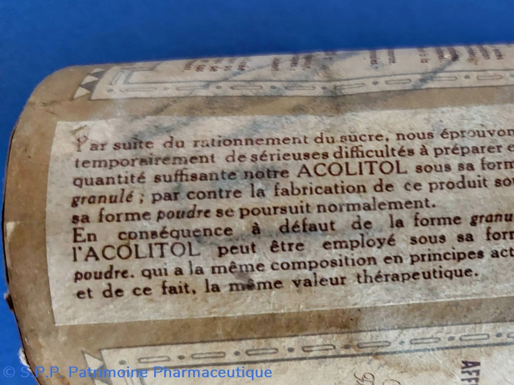science pharmacie acolitol