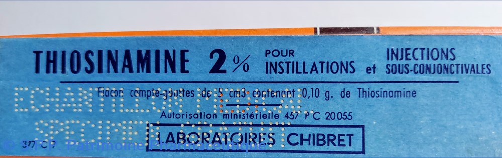 THIOSINAMINE 2% Flacon CHIBRET 4 science pharmacie thiosinamine 2 flacon chibret