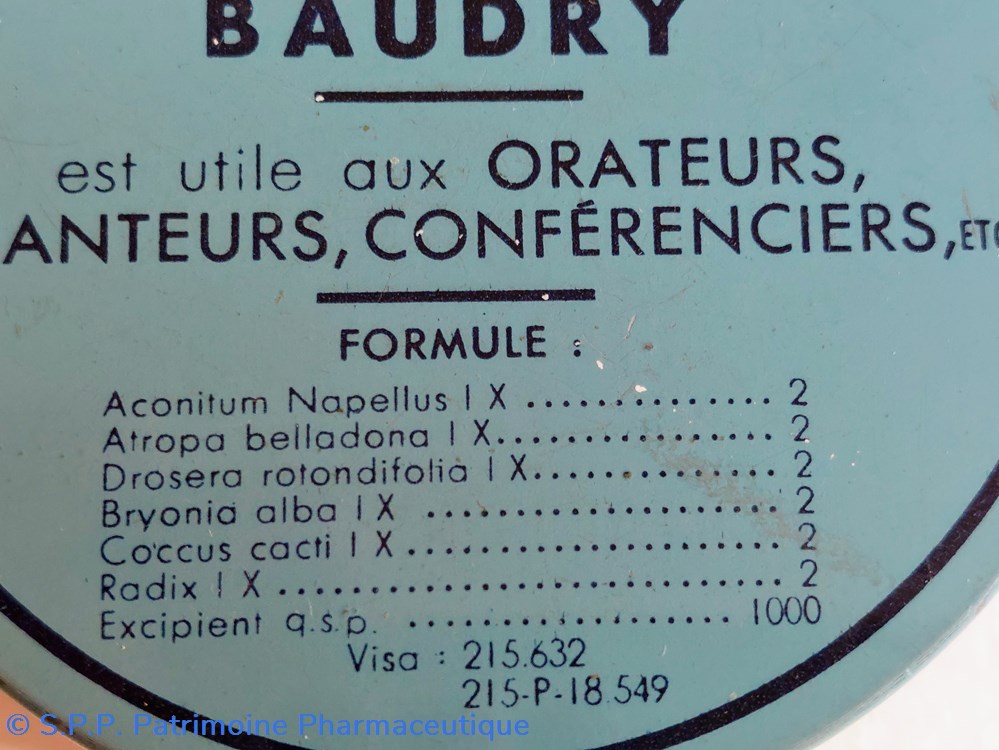 PÂTE HOMÉOPATHIQUE BAUDRY 4 science pate homeopathique baudry