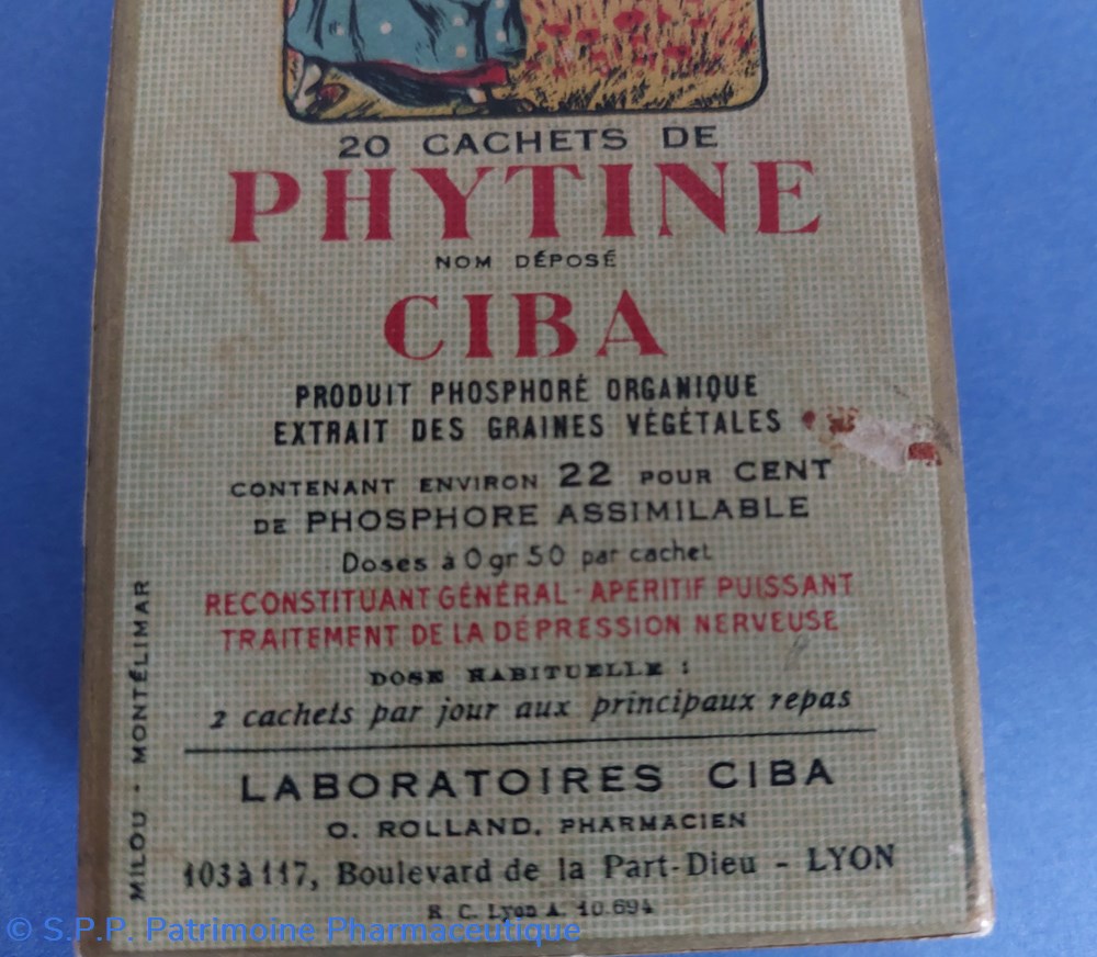 PHYTINE 20 Cachets CIBA 5 science pharmacie phytine 20 cachets ciba