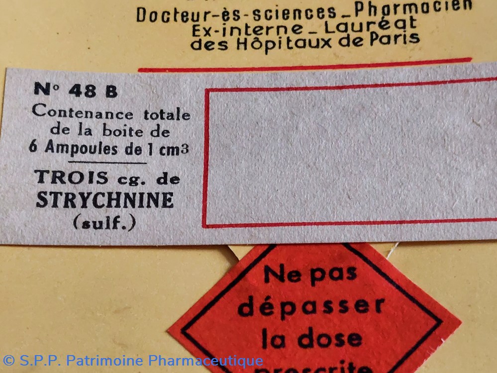 science pharmacie strychnine 48 b 6 ampoules meram