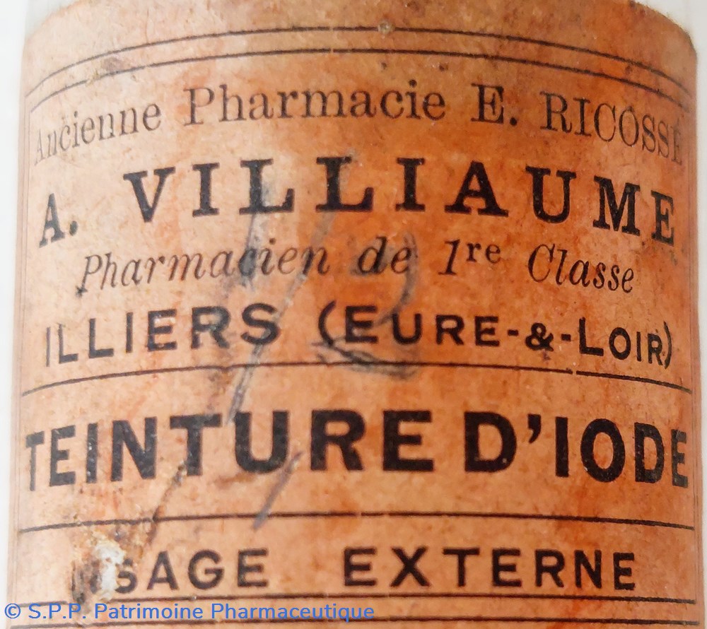 science pharmacie teinture iode a villaume illiers e et l
