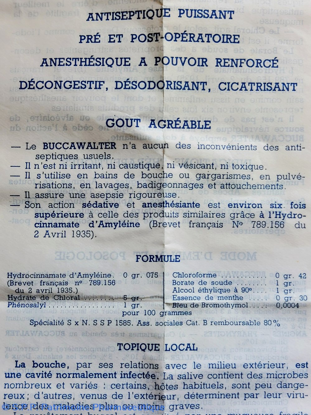 science pharmacie buccawalter antiseptique buccal r walter