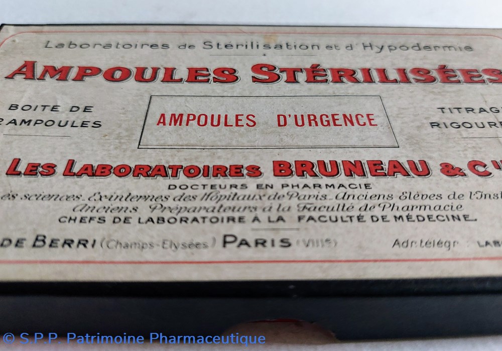 science pharmacie ampoules urgence lab bruneau et cie