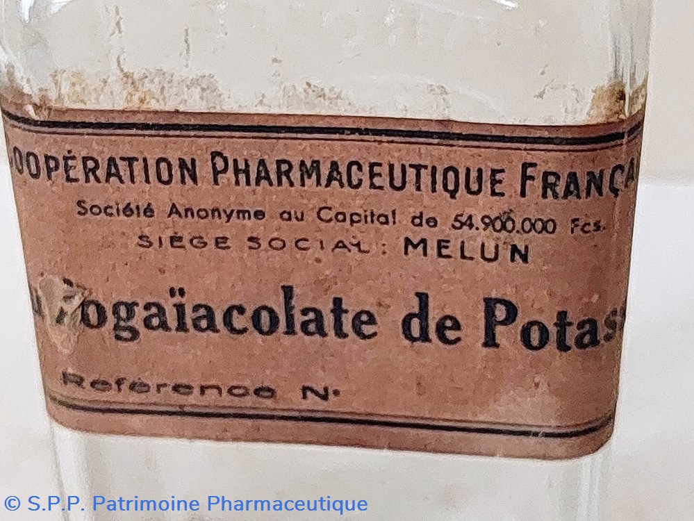 Sulfogaiacolate de Potasse 8 science pharmacie sulfogaiacolate de potasse