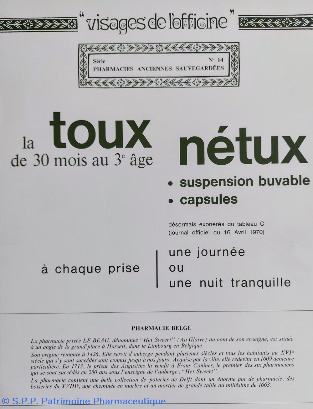 Pharmacie Belge / Lab ROUSSEL n14 4 science pharmacie belge lab roussel n14