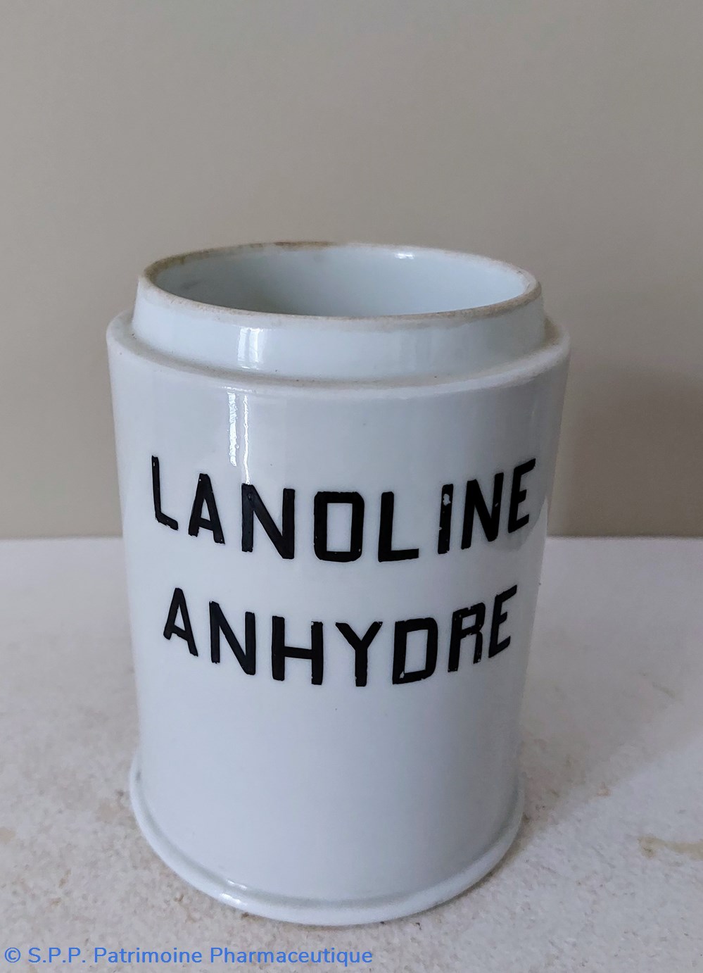 Pot à onguent MEHUN " LANOLINE ANHYDRE " science pharmacie pot a onguent mehun lanoline anhydre