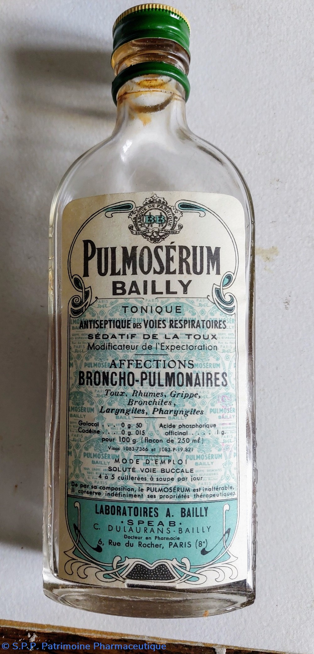 PULMOSERUM BAILLY ( Sirop) 4 science pulmoserum bailly sirop
