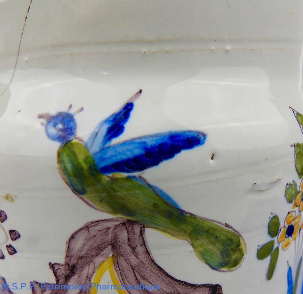 science pharmacie albarello en faience de moustiers