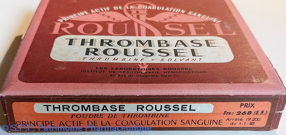 THROMBASE ROUSSEL Ampoules 6 science pharmacie thrombase roussel ampoules