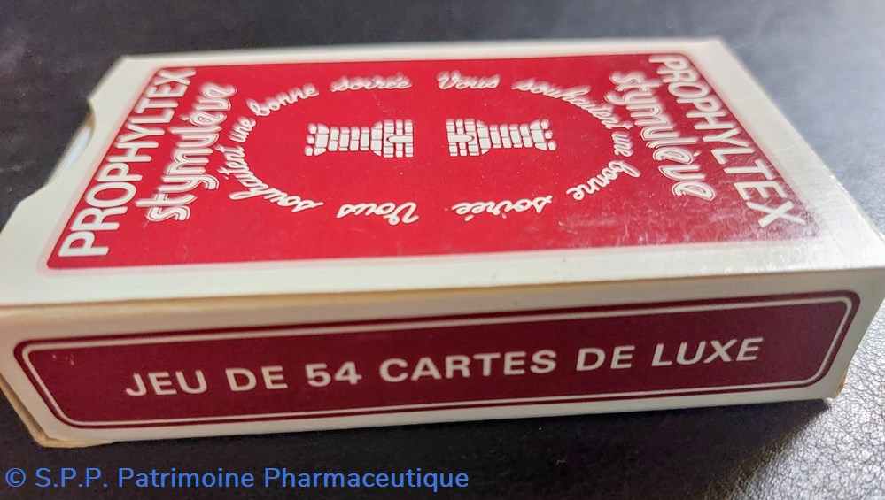PROPHYLTEX 1 jeu de 54 cartes à jouer 3 objets publicitaires prophyltex 1 jeu de 54 cartes a jouer