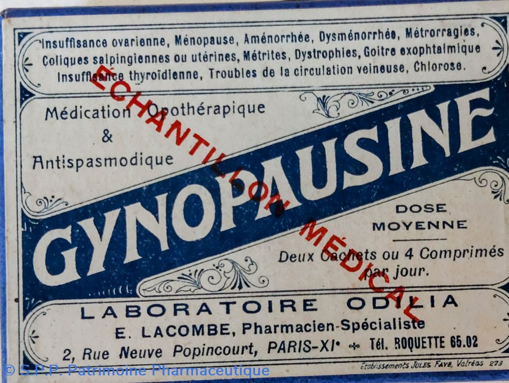 GYNOPAUSINE / Comprimés ODILIA 8 science pharmacie gynopausine comprimes odilia
