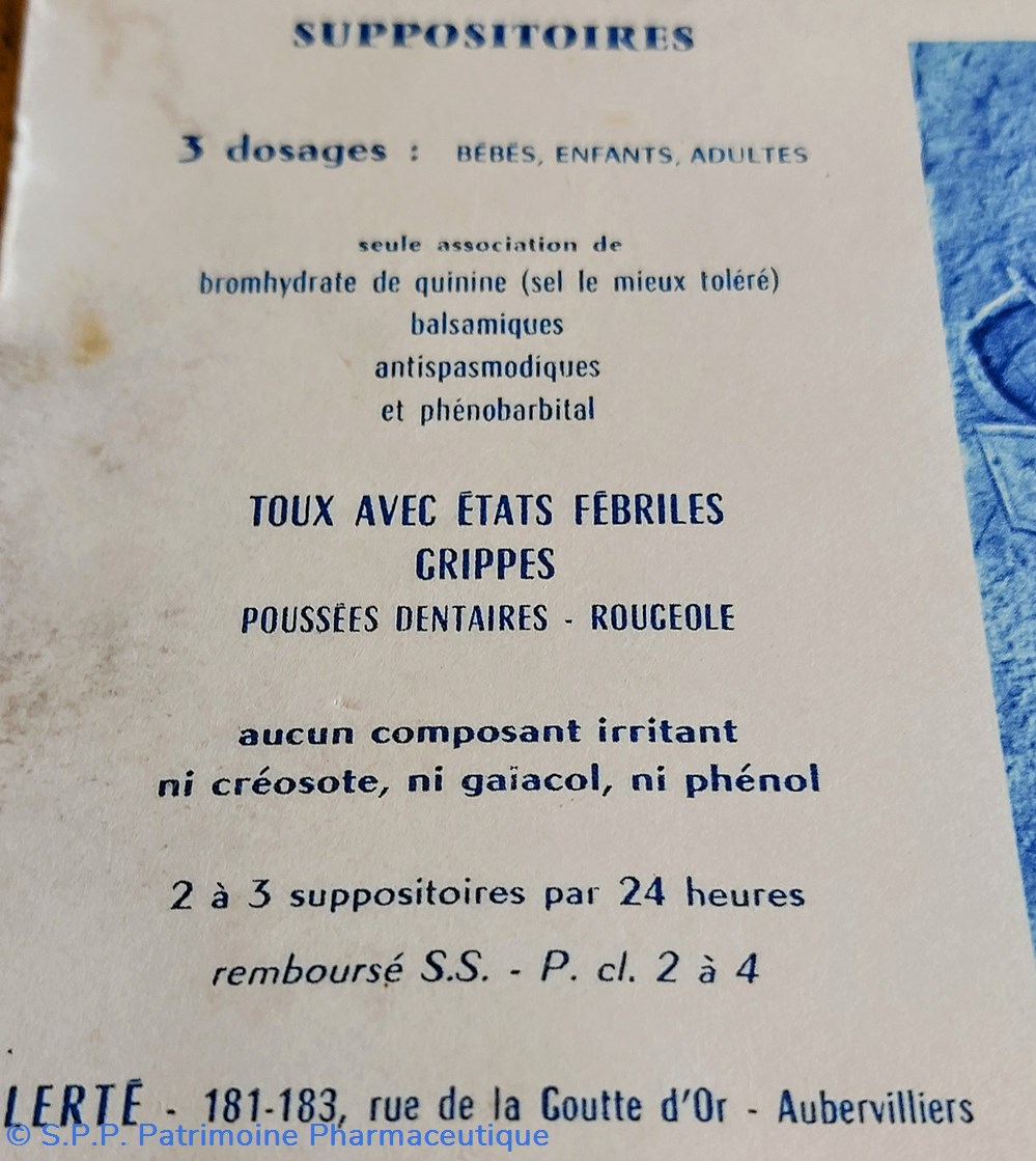 science pharmacie coquelusedal quinine suppositoires
