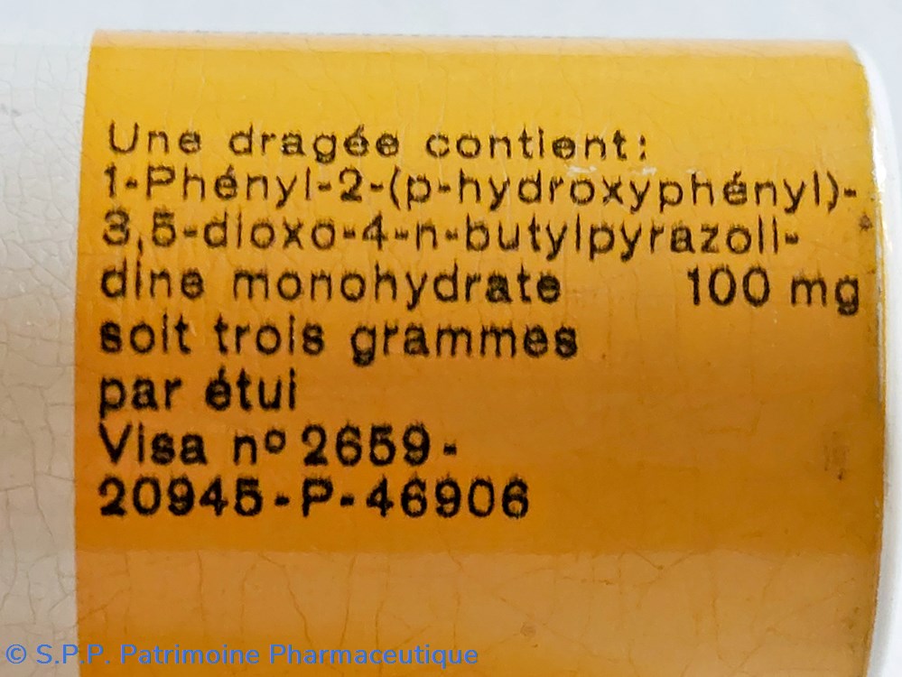 TANDÉRIL ( 30 Dragées) Oxyphenbutazone 2 science tanderil 30 dragees oxyphenbutazone