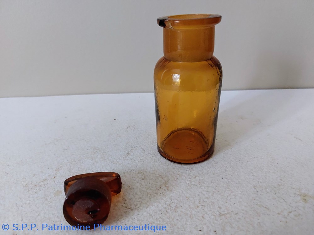 science pharmacie flacon 9 cm en verre ambre