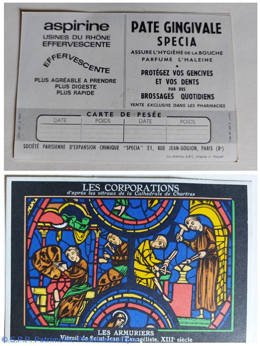 objets publicitaires specia cartes collection 1 vitraux de chartres