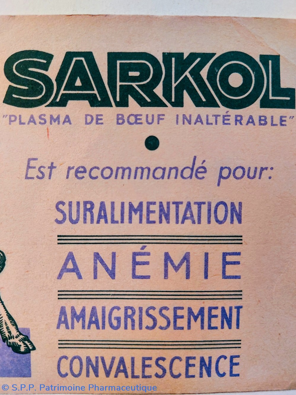 SARKOL "Plasma de bœuf Inaltérable " 2 science pharmacie sarkol plasma de b uf inalterable