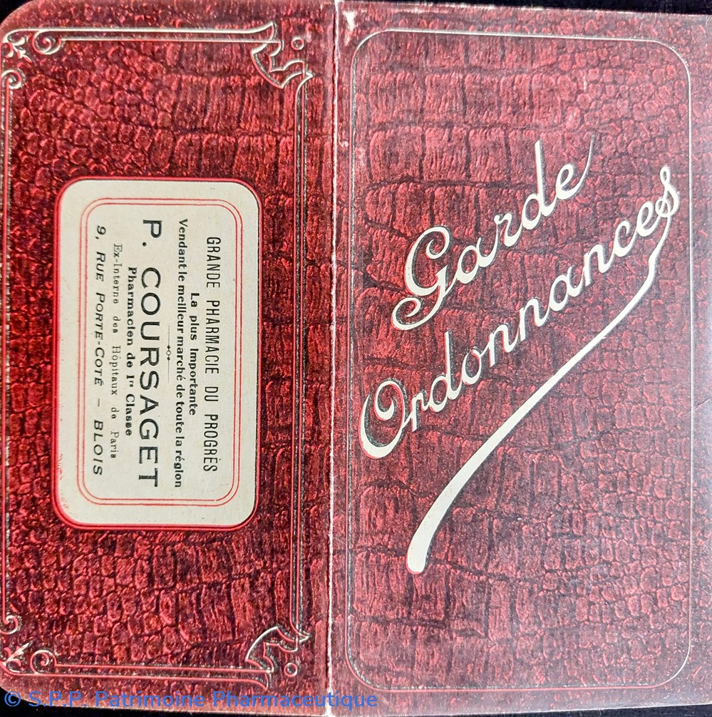 Pochette pour ordonnances P. COURSAGET 7 documents anciens pochette pour ordonnances p coursaget