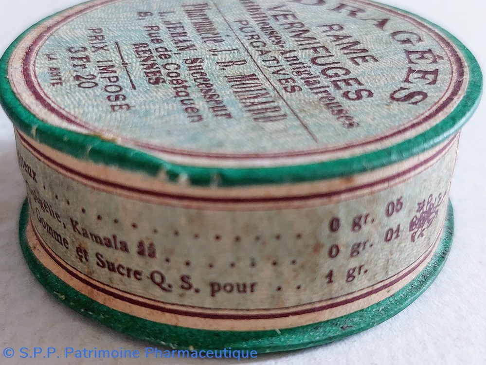 DRAGÉES RAME VERMIFUGES J. B. Moinard 3 science pharmacie dragees rame vermifuges j b moinard