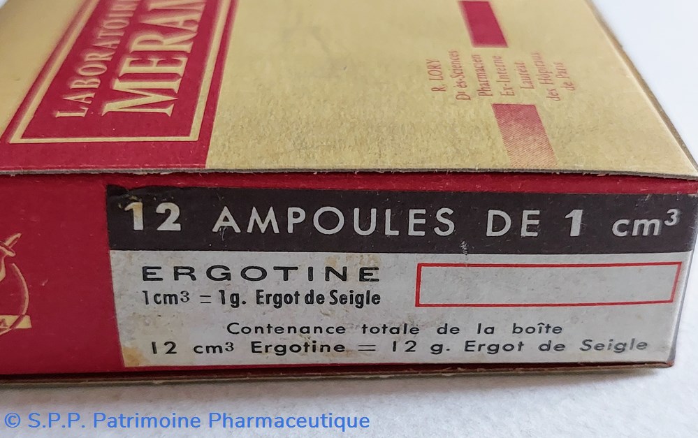 science pharmacie ergotine 12 ampoules 1 cm3 meram