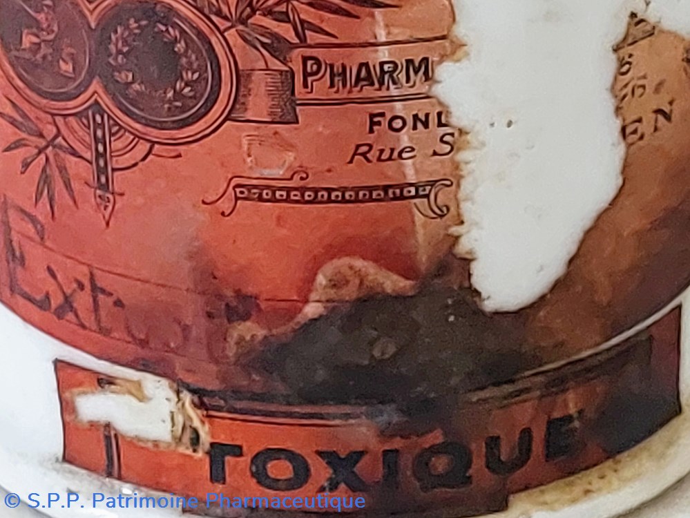 Pot à onguent " Extr..." 4 science pharmacie pot a onguent extr