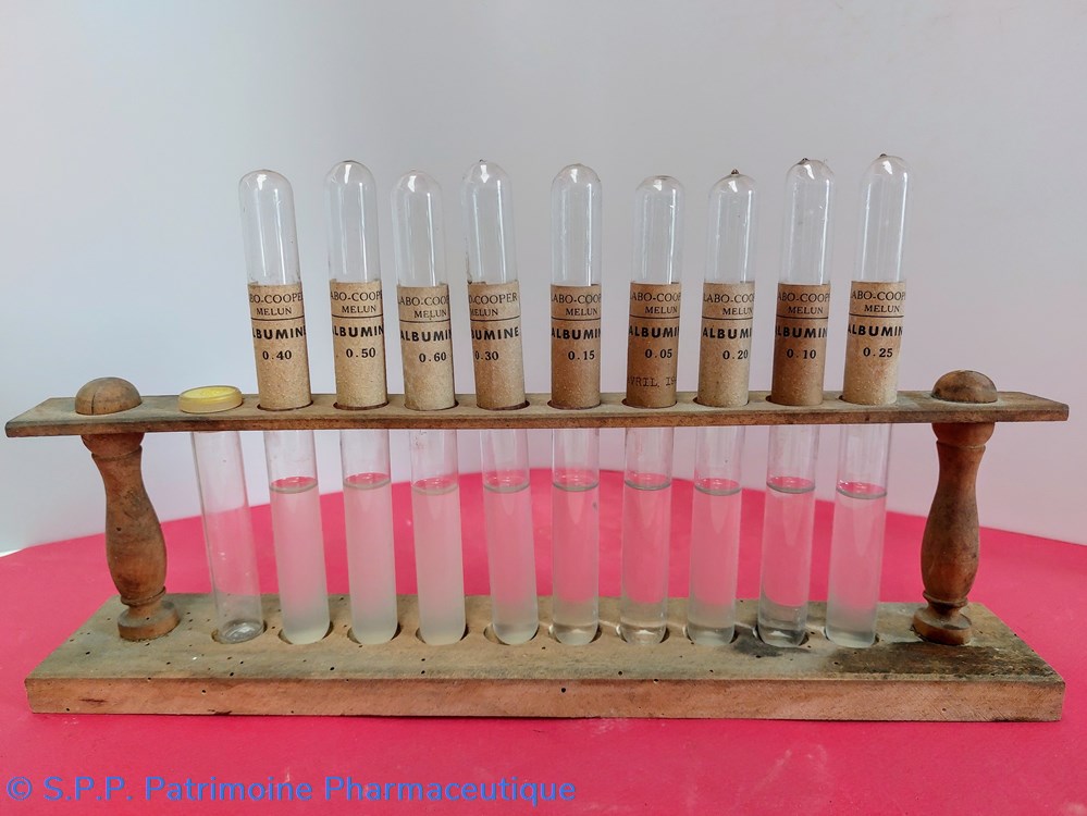Tubes d'Albuminimétrie science pharmacie tubes albuminimetrie