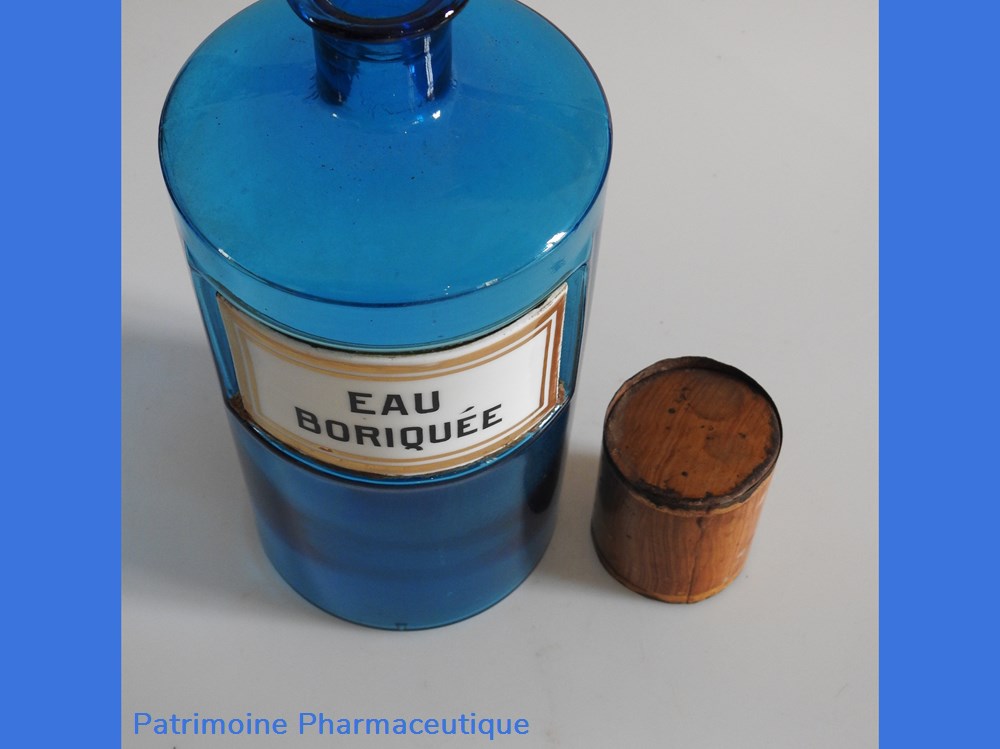 EAU BORIQUÉE flacon G.M. 3 science pharmacie eau boriquee flacon g m