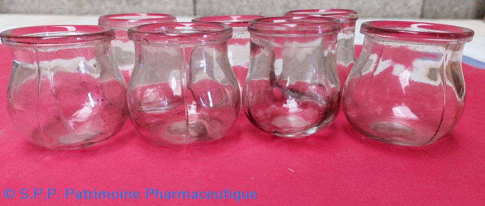 Ventouses en verre / lot de 7 science pharmacie ventouses en verre lot de 7