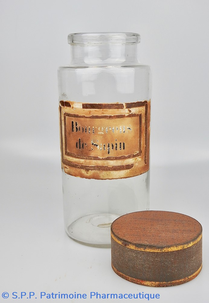 Flacon en verre Herboristerie très grand modèle Pharmacie RAVASSE 3 science flacon en verre herboristerie tres grand modele pharmacie ravasse