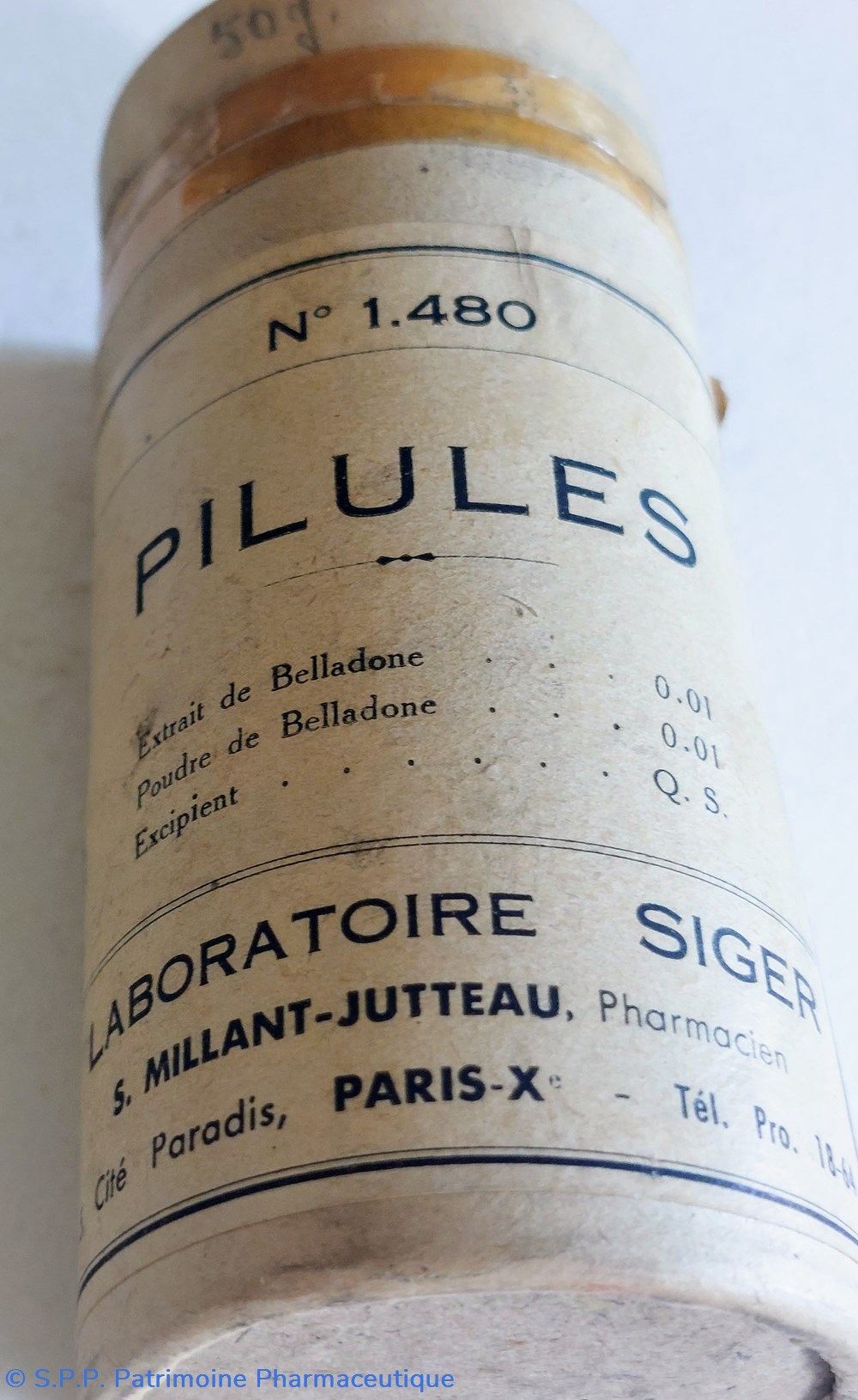 PILULES N0 1480 Lab. SIGER 3 science pharmacie pilules n0 1480 lab siger