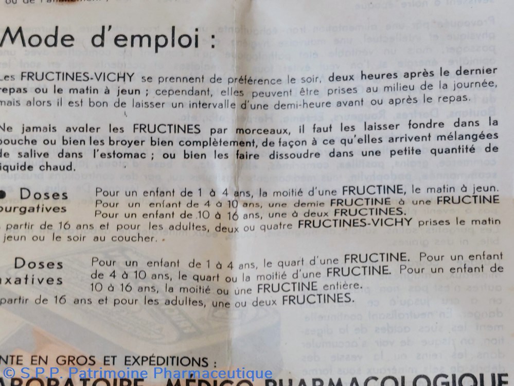FRUCTINES VICHY Bonbons laxatifs 8 science pharmacie fructines vichy bonbons laxatifs