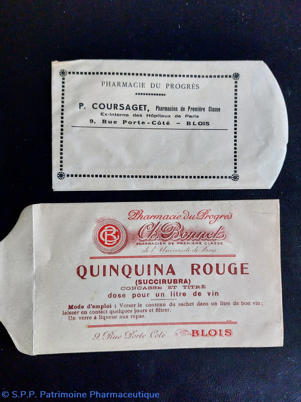 documents anciens phie du progres blois sachets de pharmacie