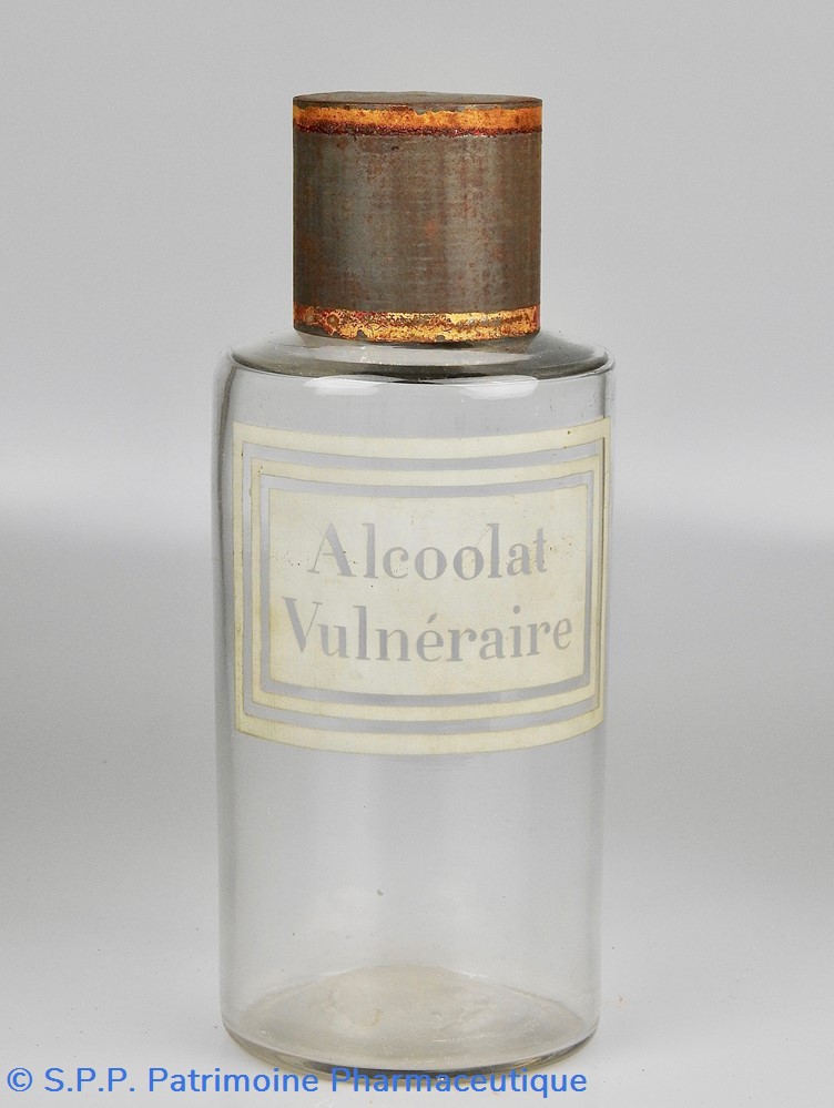 science flacon en verre grand modele etiquette blanche pharmacie ravasse