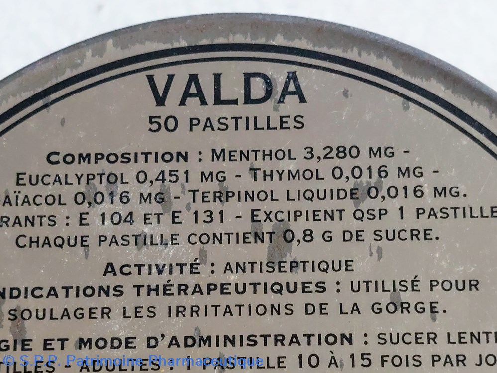 VALDA Pastilles MENTHOL EUCALYPTOL 8 science pharmacie valda pastilles menthol eucalyptol