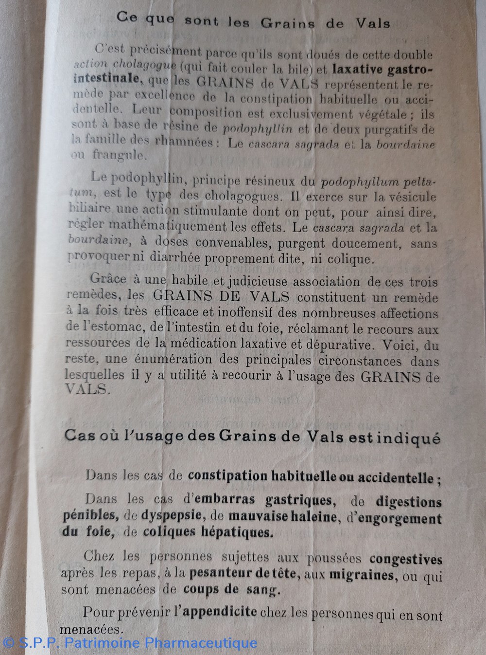 documents anciens la constipation argumentaire grains de vals