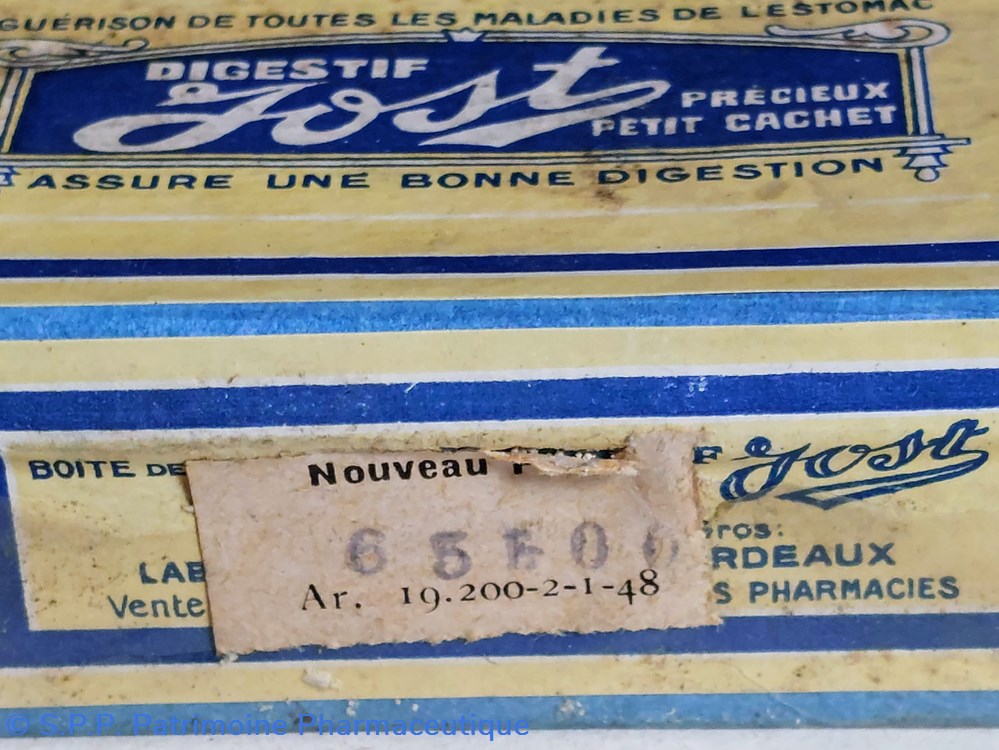DIGESTIF JOST grand modèle 24 Cachets 8 science pharmacie digestif jost grand modele 24 cachets