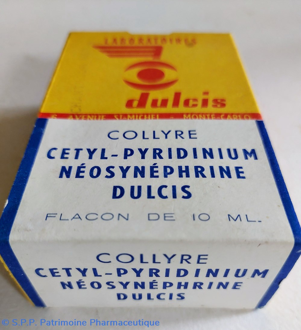 COLLYRE CETYL- PYRIDINIUM NÉOSYNÉPHRINE DULCIS science pharmacie collyre cetyl pyridinium neosynephrine dulcis