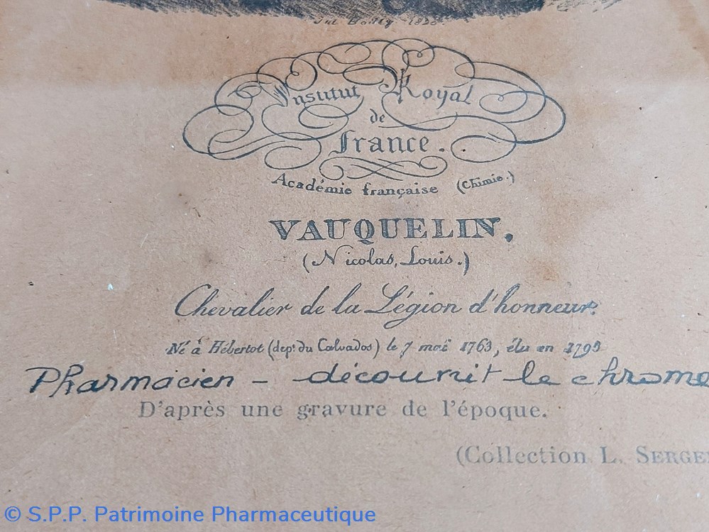 PORTRAIT de N. L. VAUQUELIN 1763-1829 3 science pharmacie portrait de n l vauquelin 1763 1829