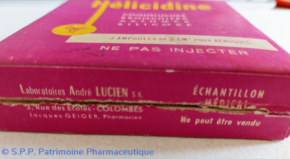science pharmacie helicidine ampoules pour aerosols
