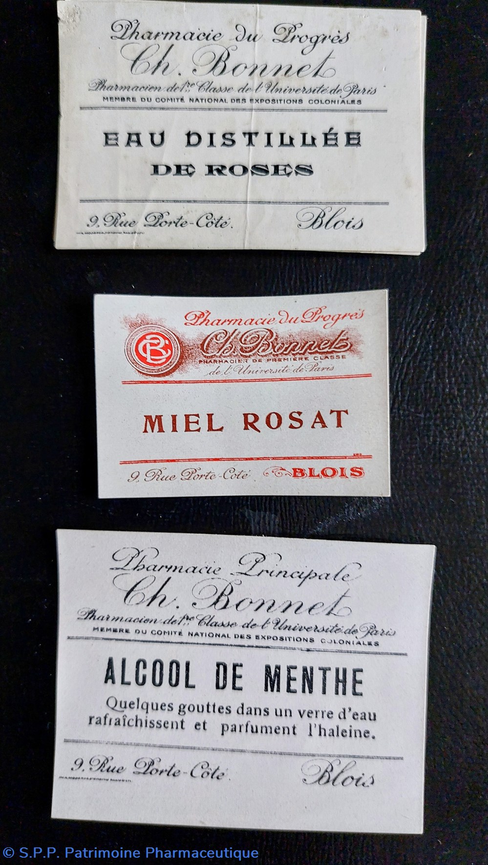 Phie Ch. BONNET /Étiquettes. documents anciens phie ch bonnet etiquettes