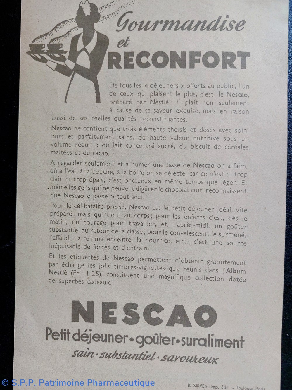 Fiches de facturation NESTLÉ 6 objets publicitaires fiches de facturation nestle