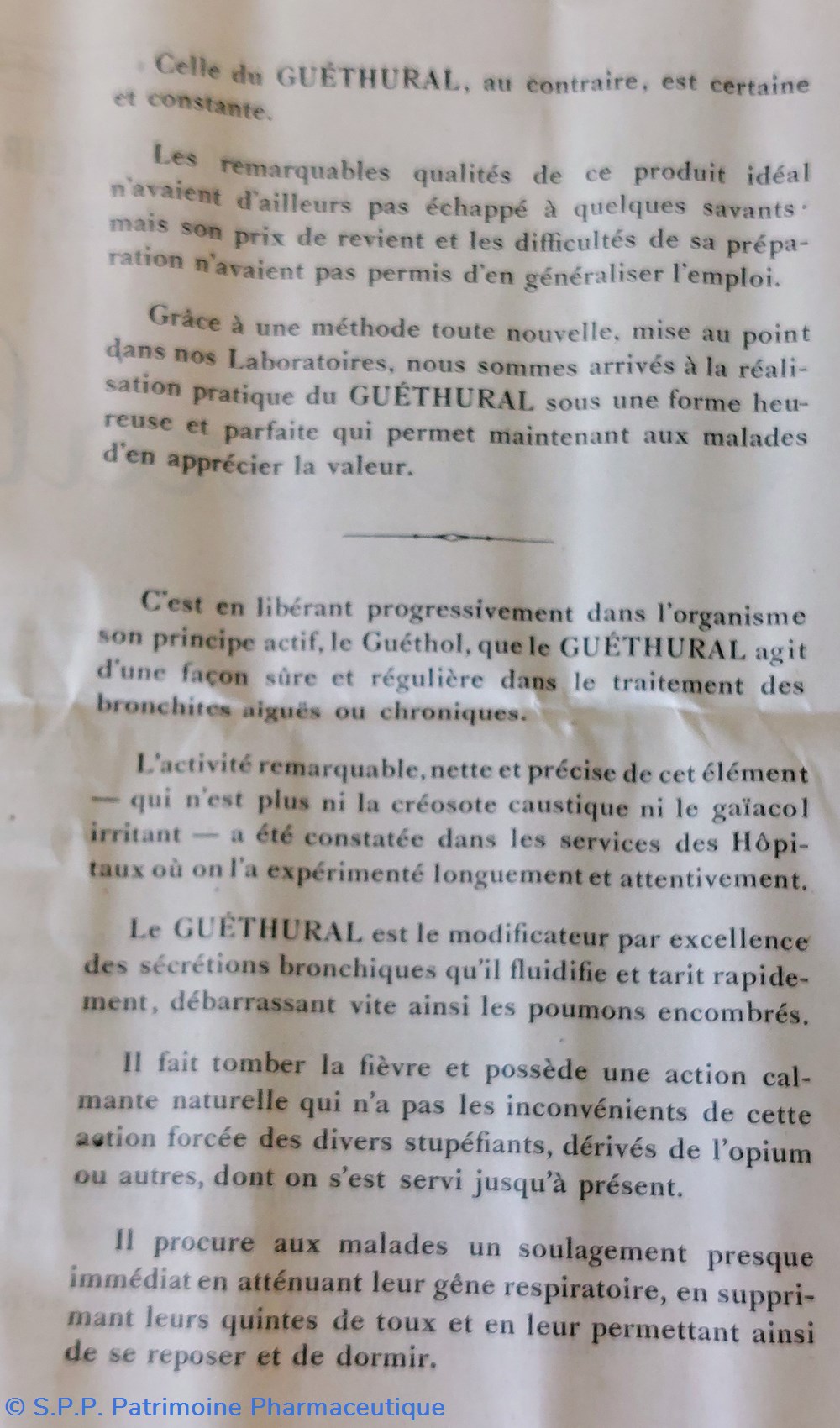 GUÉTHURAL / Granulés sécrétions bronchiques 7 science pharmacie guethural granules secretions bronchiques