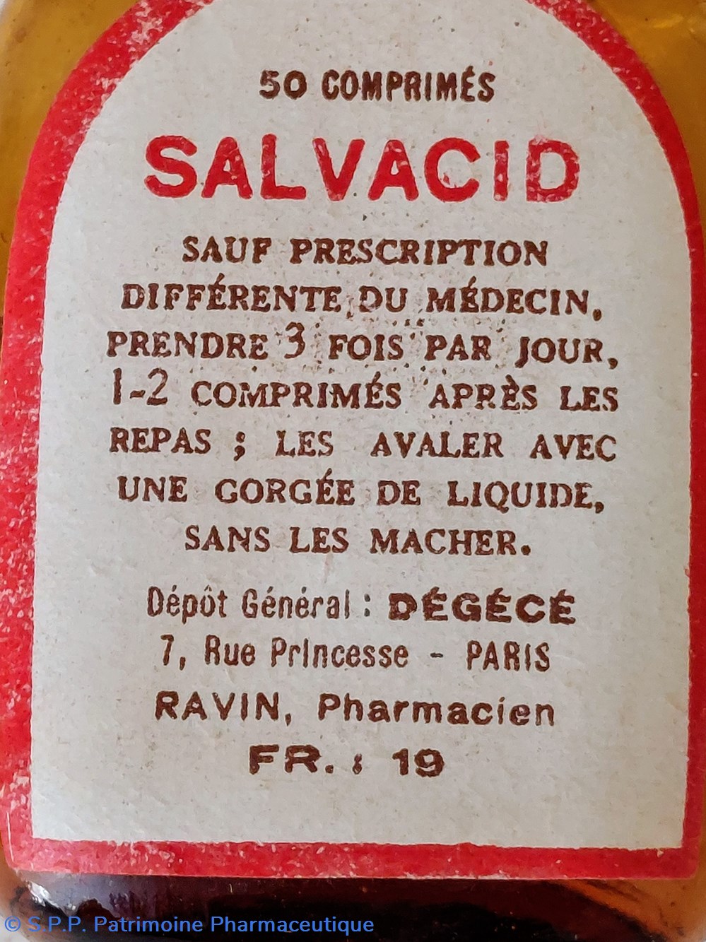 SALVACID /50 Comprimés DÉGÉCÉ Budapest 6 science pharmacie salvacid 50 comprimes degece budapest