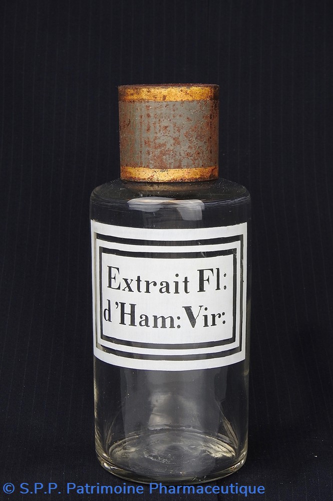 Flacon en verre petit modèle étiquette blanche Pharmacie RAVASSE science flacon en verre petit modele etiquette blanche pharmacie ravasse