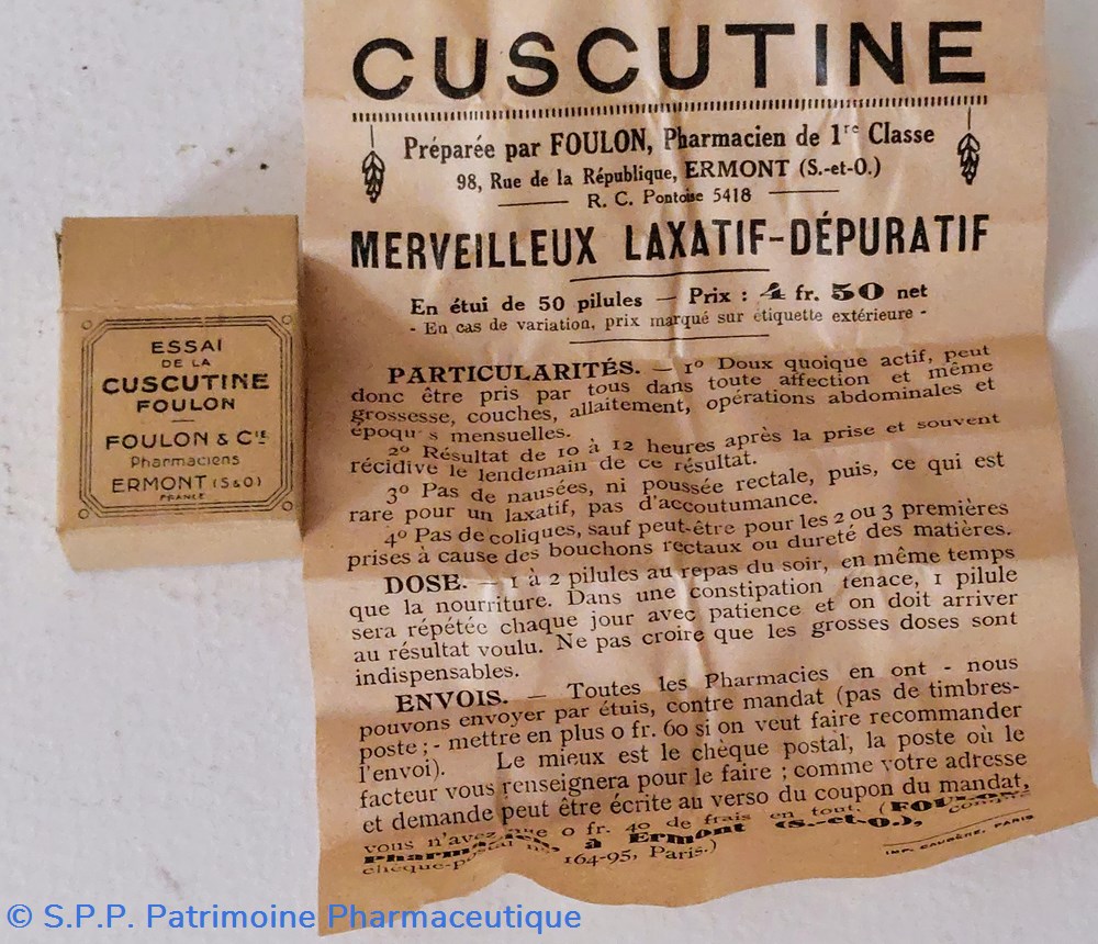 CUSCUTINE / 50 doses de laxatif Foulon et Cie 8 science pharmacie cuscutine 50 doses de laxatif foulon et cie