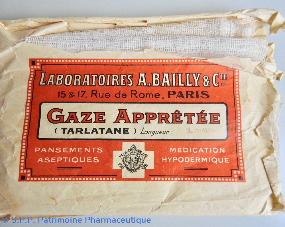GAZE APPRÊTÉE science pharmacie gaze appretee