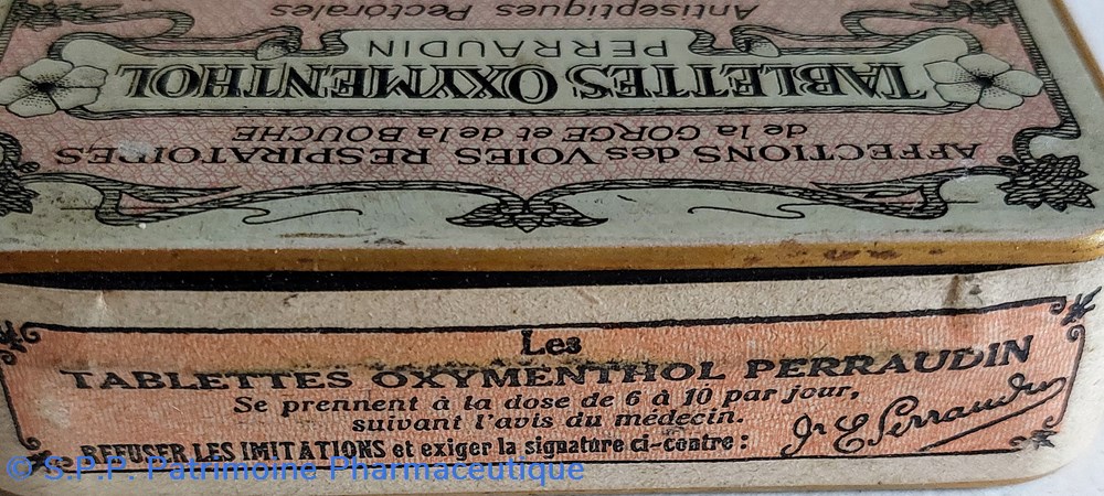 TABLETTES OXYMENTHOL PERRAUDIN 3 science tablettes oxymenthol perraudin