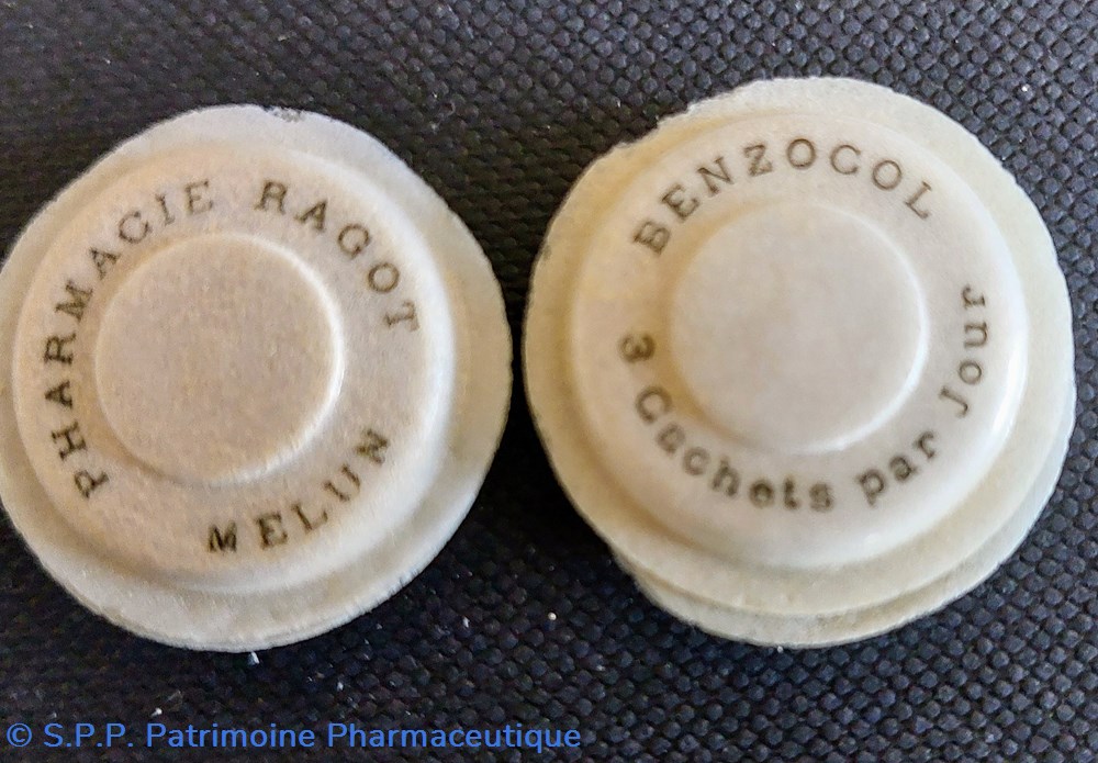 BENZOCOL ( CACHETS) 3 science benzocol cachets