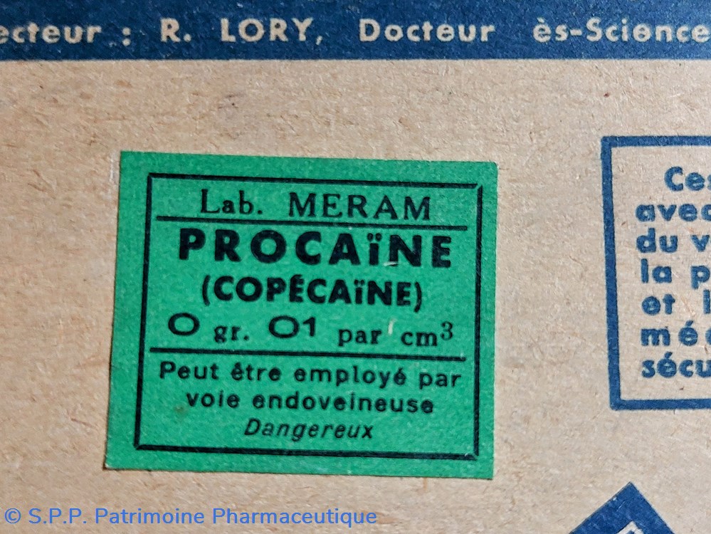 science pharmacie procaine copecaine ampoules meram